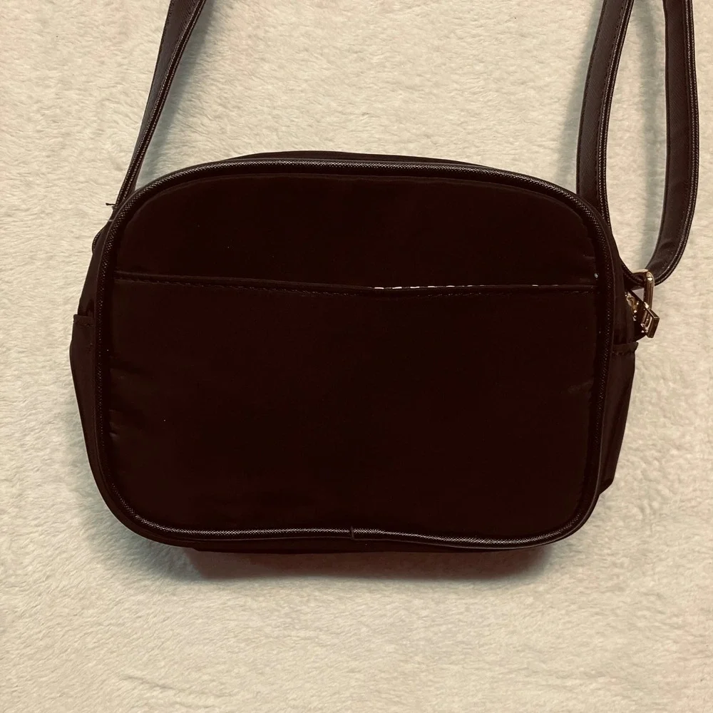Alexis‎ Bendel Black Nylon Crossbody Bag AB Logo Adjustable Strap